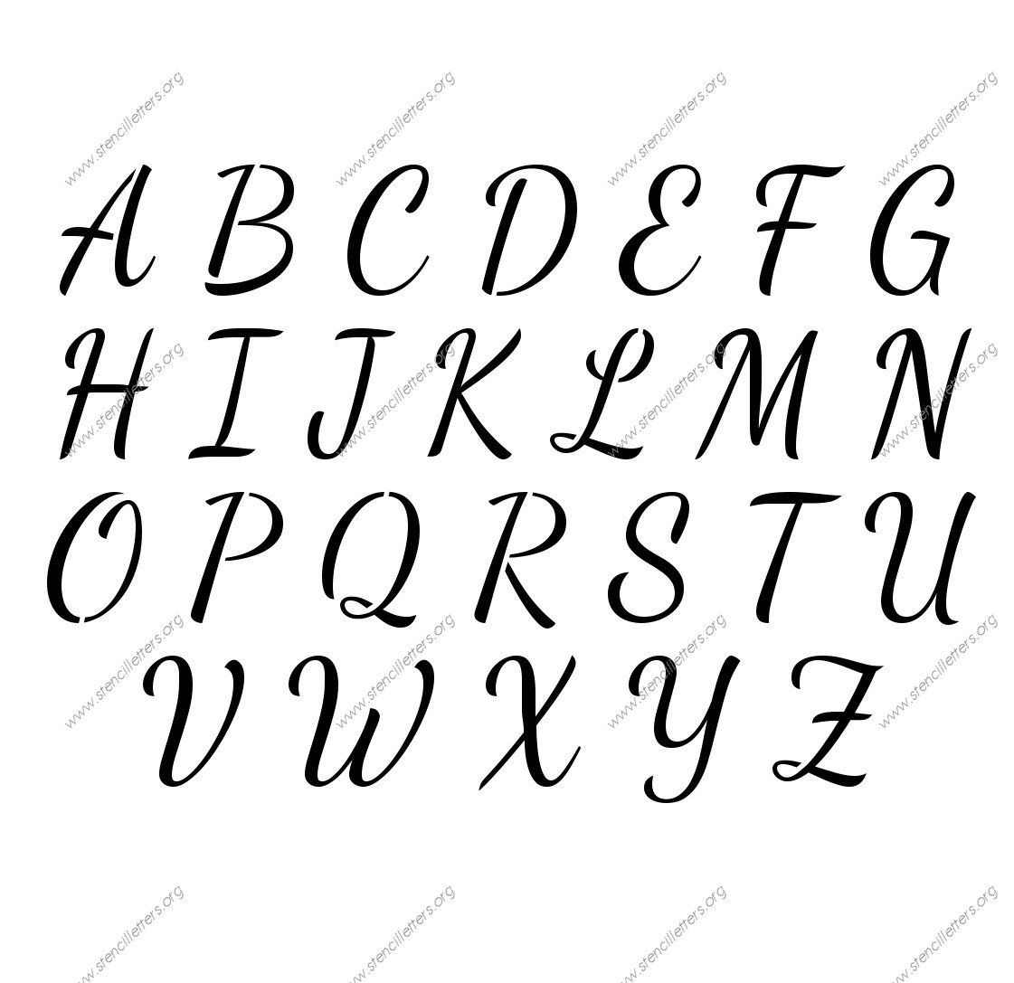 1950s Cursive Script Custom Made to Order Stencil