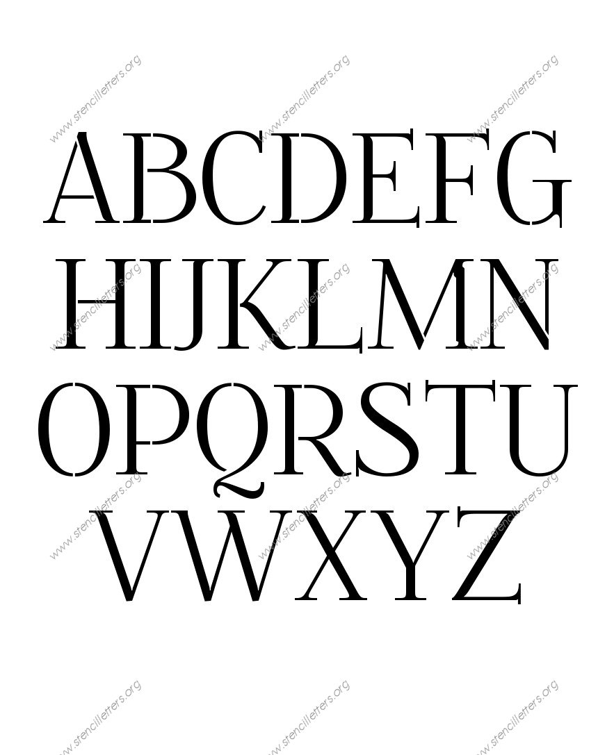 Formal Elegant Custom Made to Order Stencil