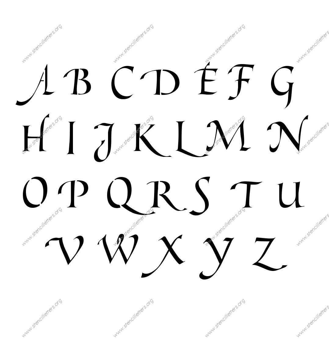Graceful Cursive Custom Made to Order Stencil