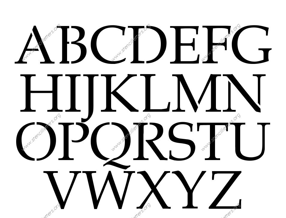French Headline Custom Made to Order Stencil