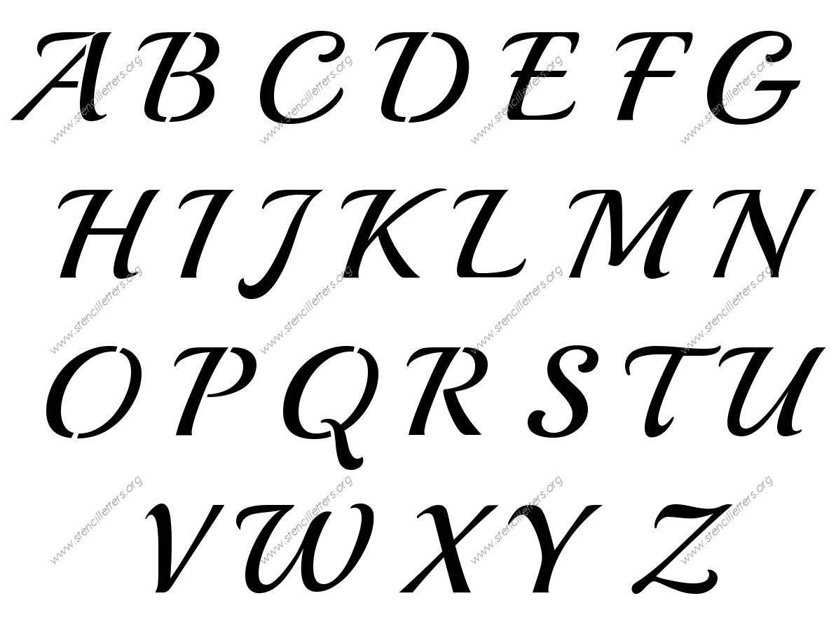 Vintage Calligraphy personalized stencils letter stencils to order