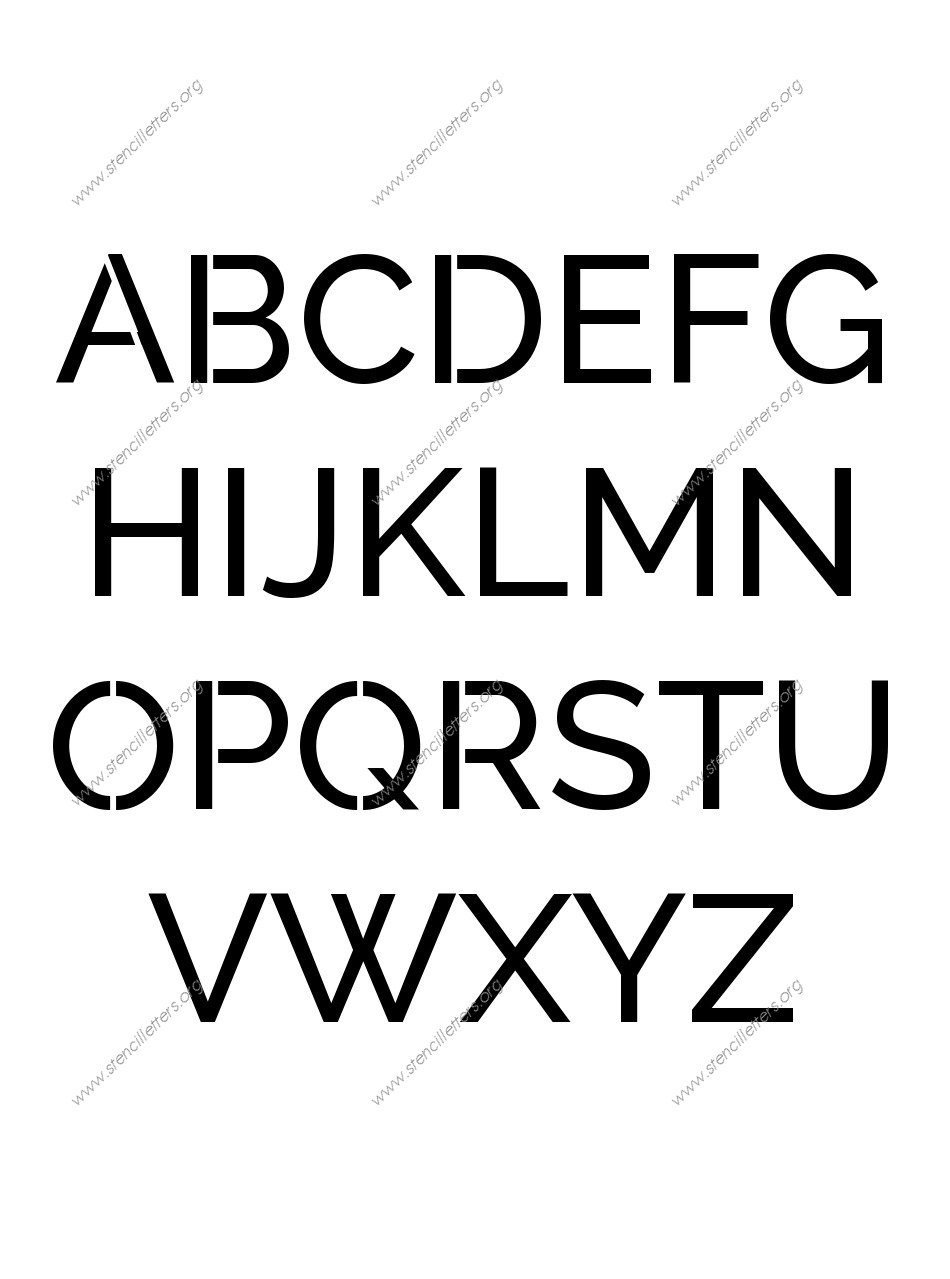 Smooth Elegant Sans Custom Made to Order Stencil
