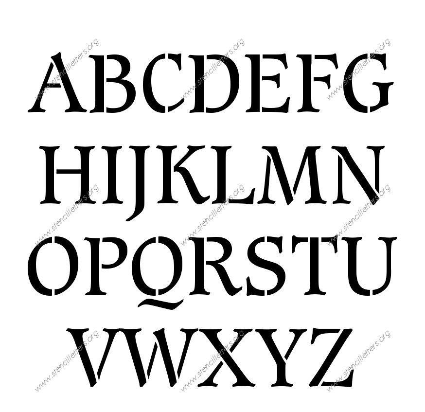 Basic Bold Elegant Custom Made to Order Stencil