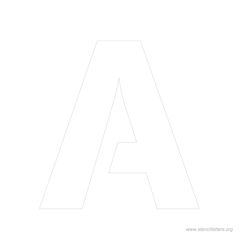 11 inch stencil letter a