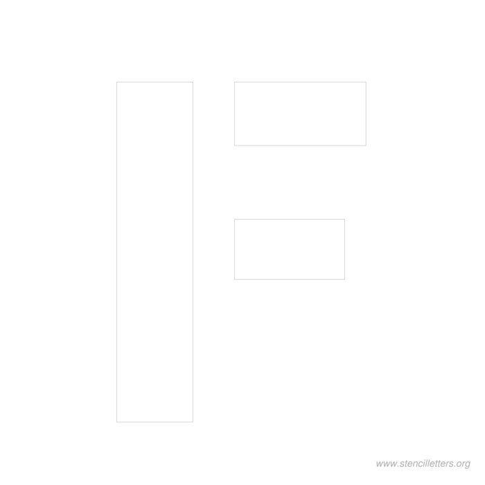 12 inch stencil letter f