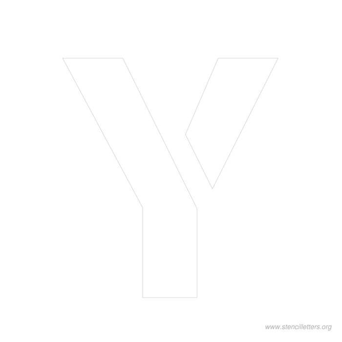 12 inch stencil letter y