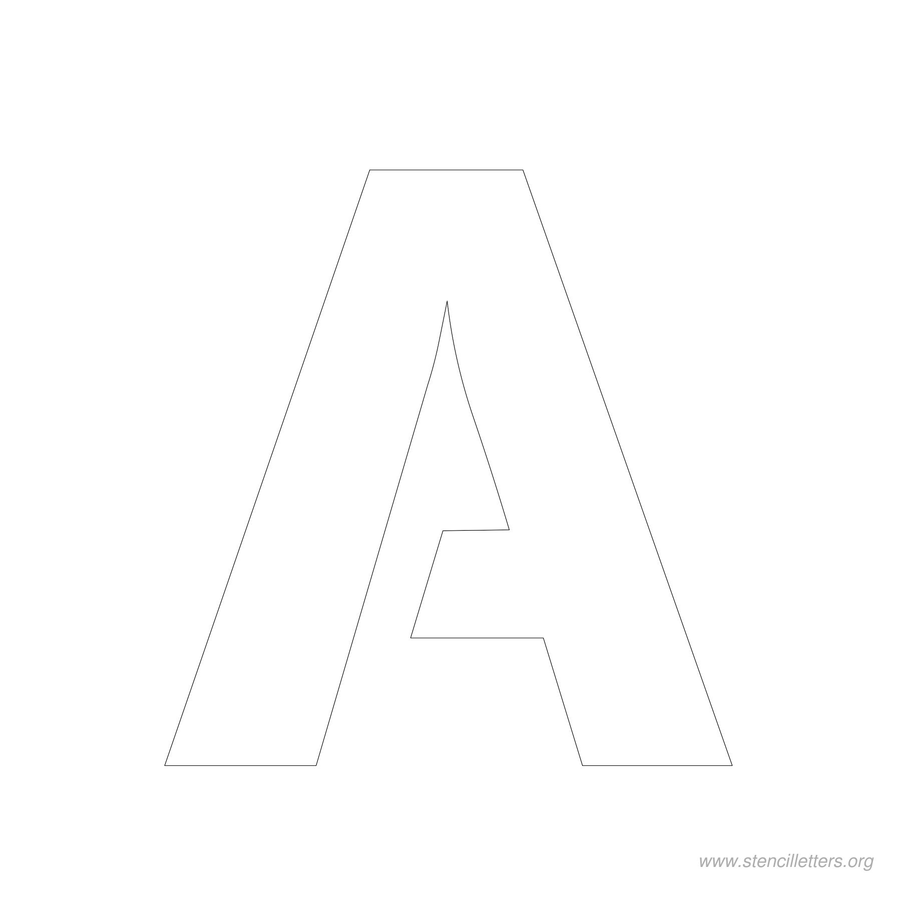4 inch stencil letter a