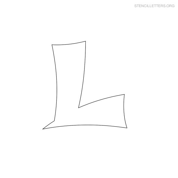 Print Free Stencil Letters L