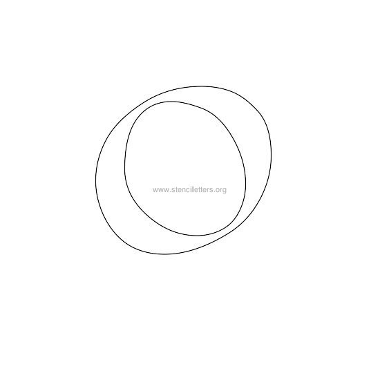 celtic stencil letter o