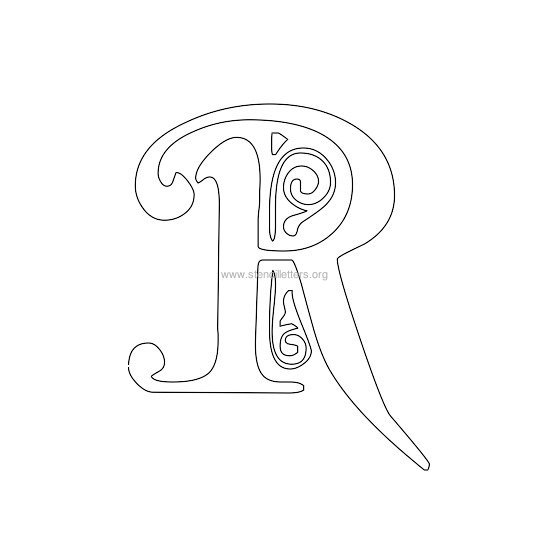 floral wall stencil letter r floral wall stencil letter r