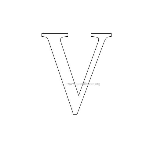 greek wall stencil letter v greek wall stencil letter v