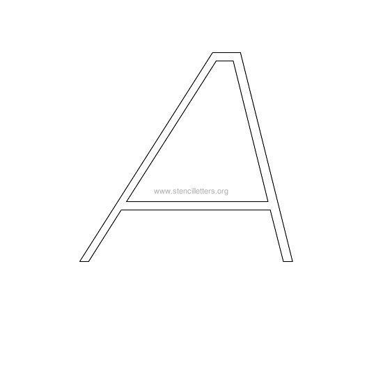 uppercase italic wall stencil letter a uppercase italic wall stencil letter a