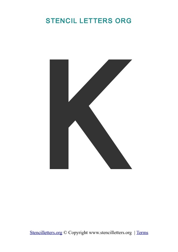 PDF Stencil Template K